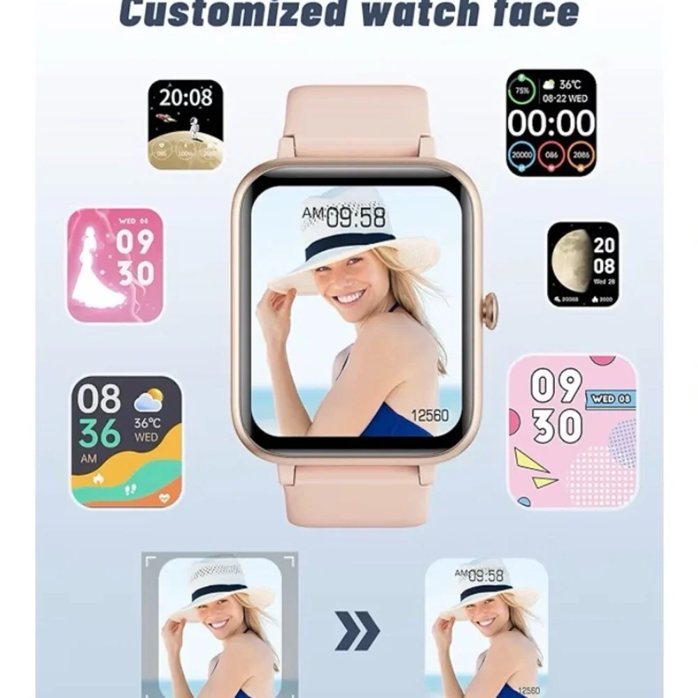 GRV Smart Watch for iOS and Android Phones, Watches for Women IP68 Waterproof